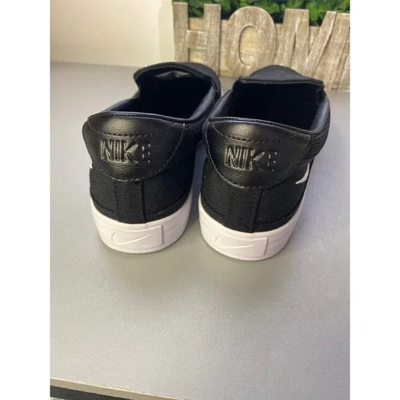 Nike Black Slip-On Sneakers with White Accents - Picture 3 of 5